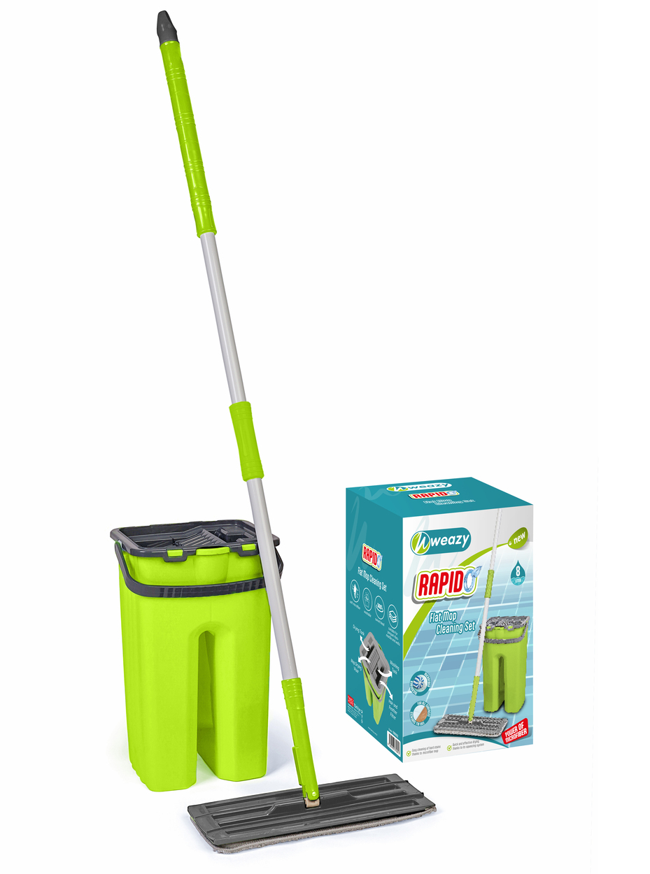 Rapido Twin Bucket Flat Mop Set 8 LIT