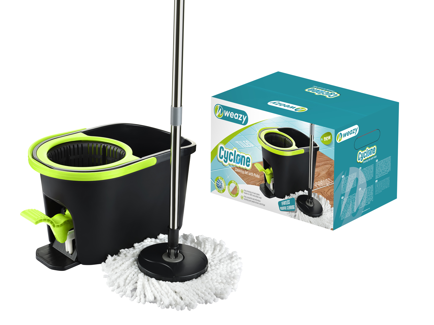 Cyclone Mop Set With Pedal 16 LIT