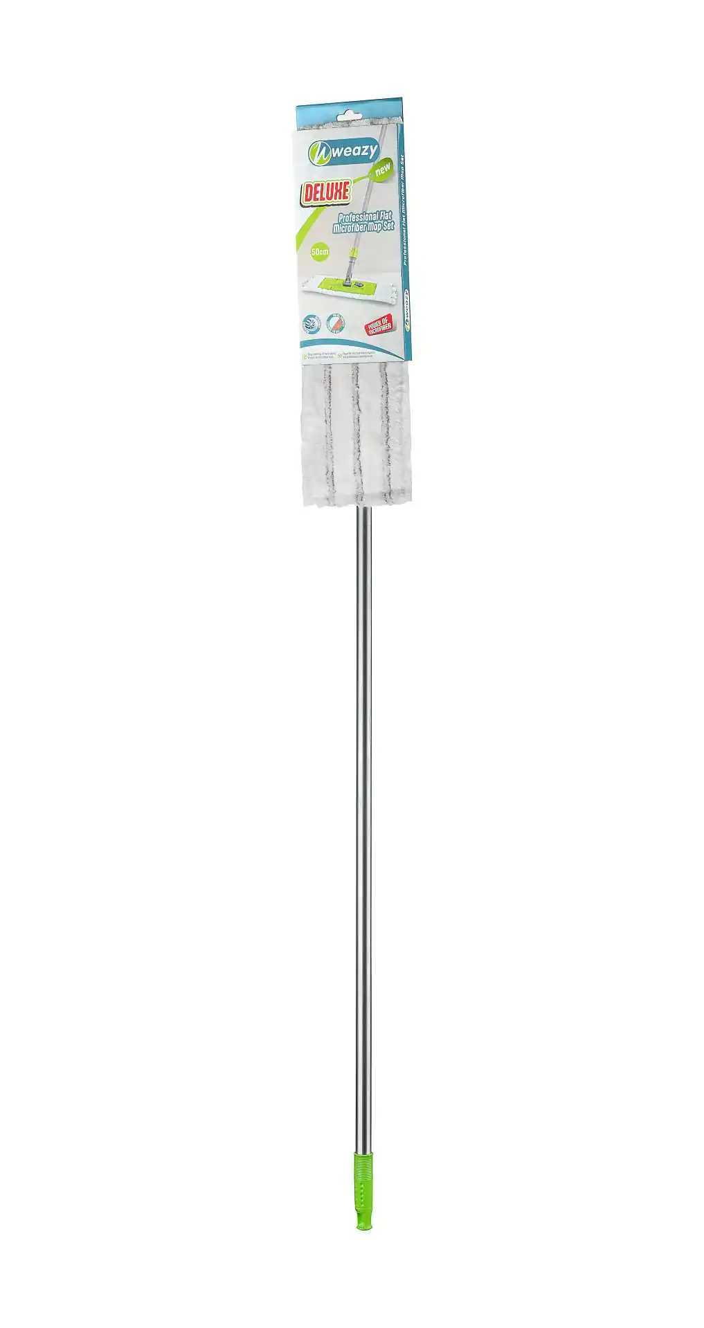 Deluxe Balai Multiusage Professionnel 50Cm, Housse En Microfibre